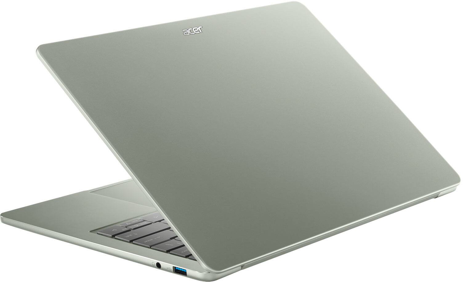 Alt View 18. Acer - Swift Air 14 - 14"  WUXGA 120Hz Laptop - Intel Core 5 processor 320 2026 - 8GB Memory – 512GB Storage - Sage.