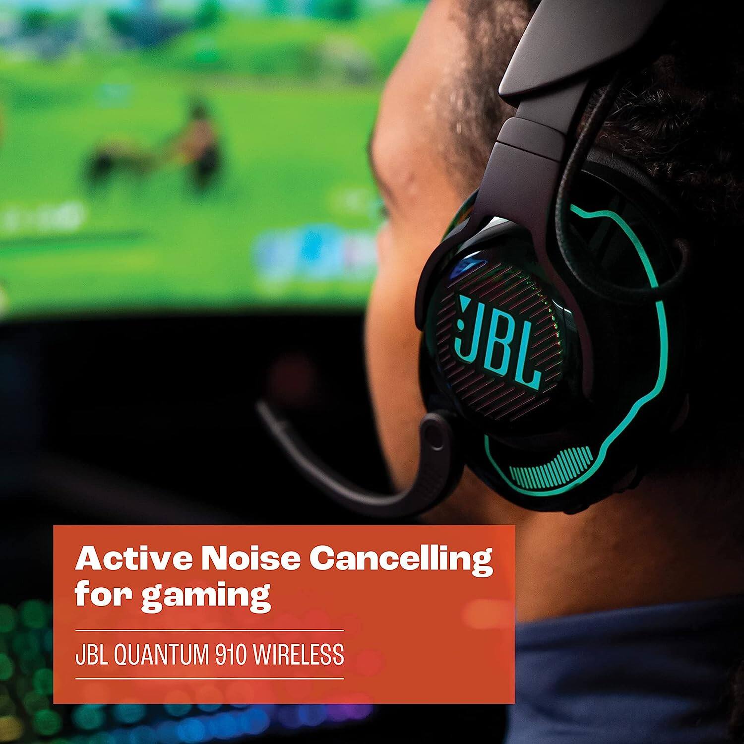 Active Noise Cancelling for gaming  
JBL QUANTUM 910 WIRELESS