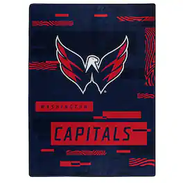 Northwest - Washington Capitals 50" x 60" Digitize Raschel Throw Blanket - Navy