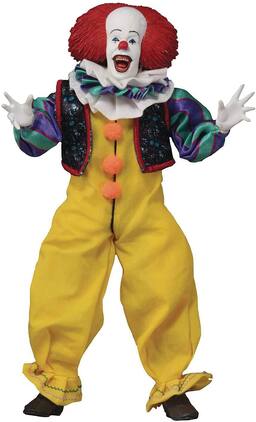 NECA - IT 8 Inch Clothed Action Figure | Pennywise (1990) - Yellow