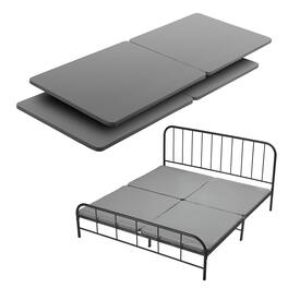 VEVOR - King Size Bunkie Board, 1.5 in Bed Board Slats with 200D Oxford Cloth, Wooden Mattress Support for King Size Bed - Gray