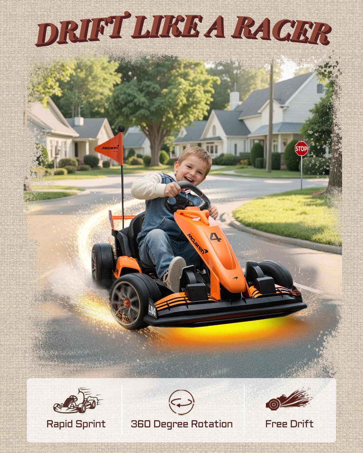 DRIFT LIKE A RACER

McLaren LIA Rapid Sprint 360 Degree Rotation Free Drift