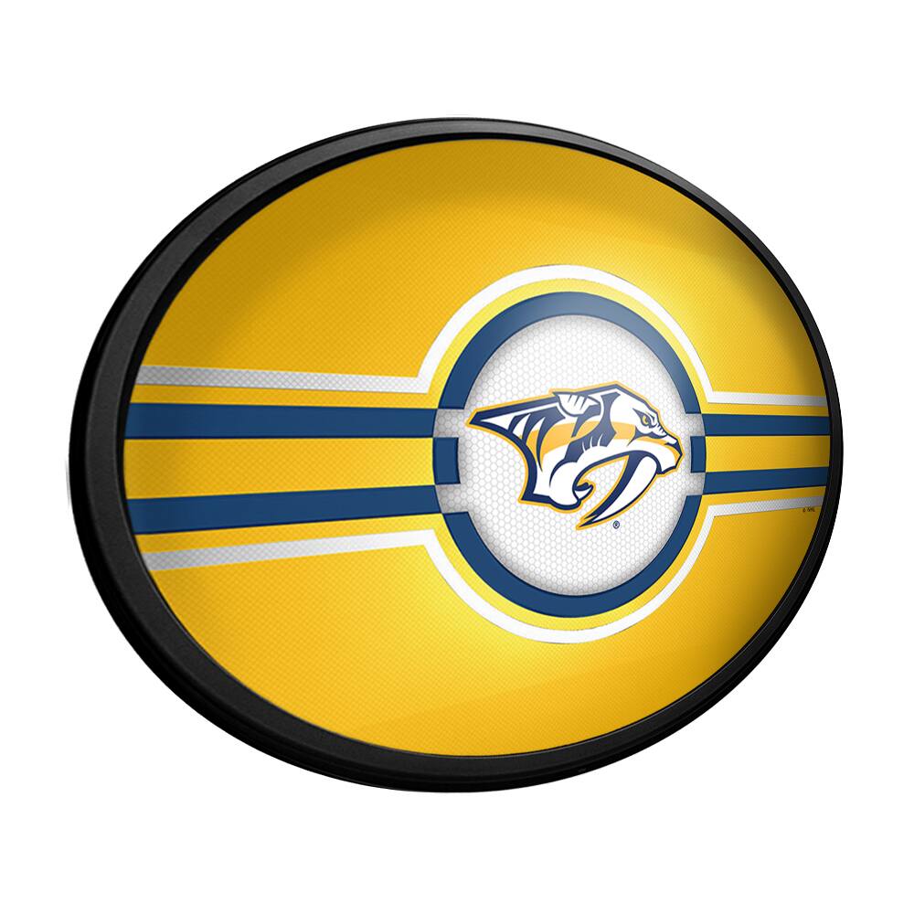 Alt View 1. The Fan-Brand - Nashville Predators 18'' x 14'' Team Color Slimline Illuminated Wall Sign - Multicolor.