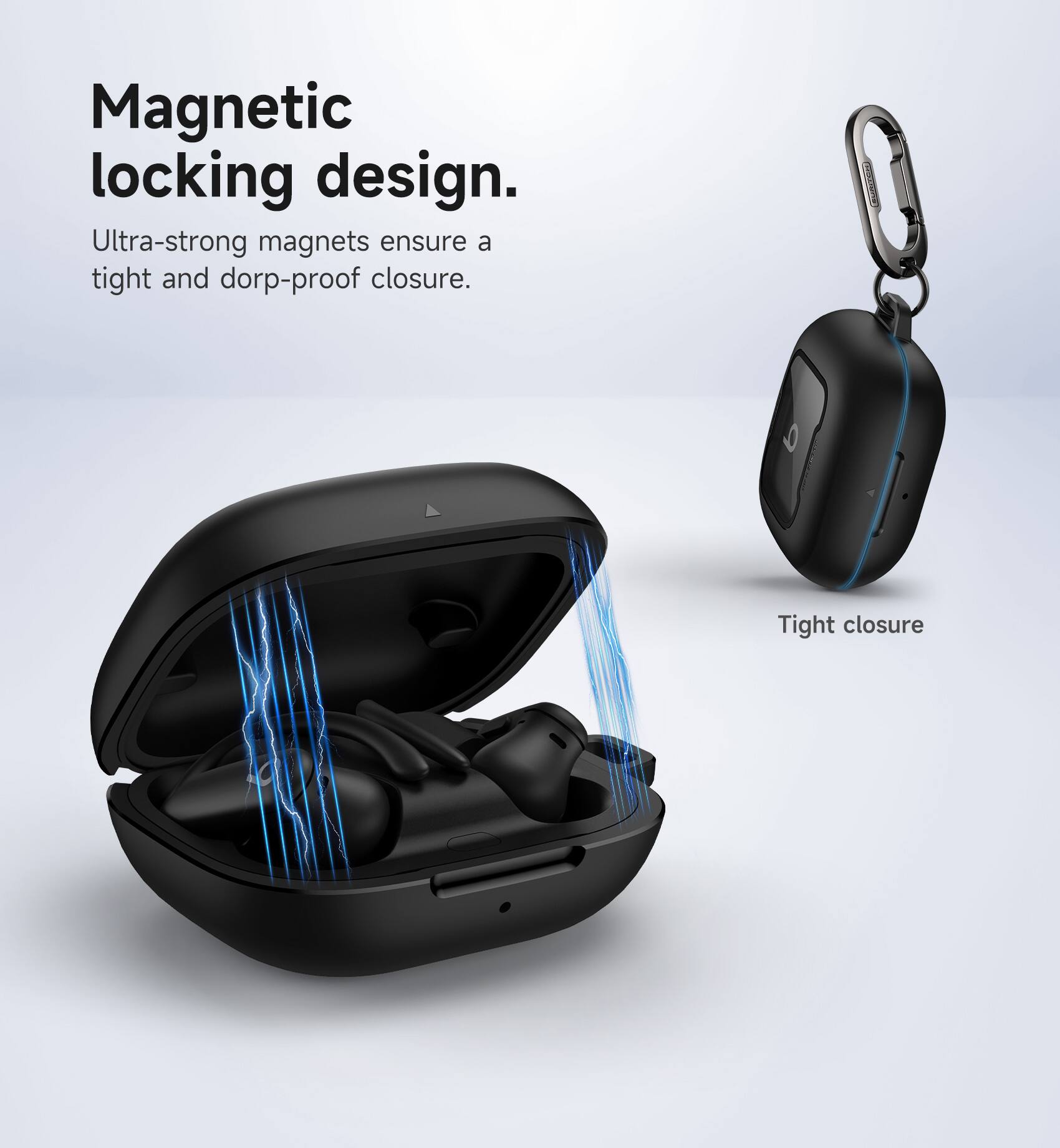 SURITCH Case for Beats Powerbeats Pro 2, Magnetic Locking