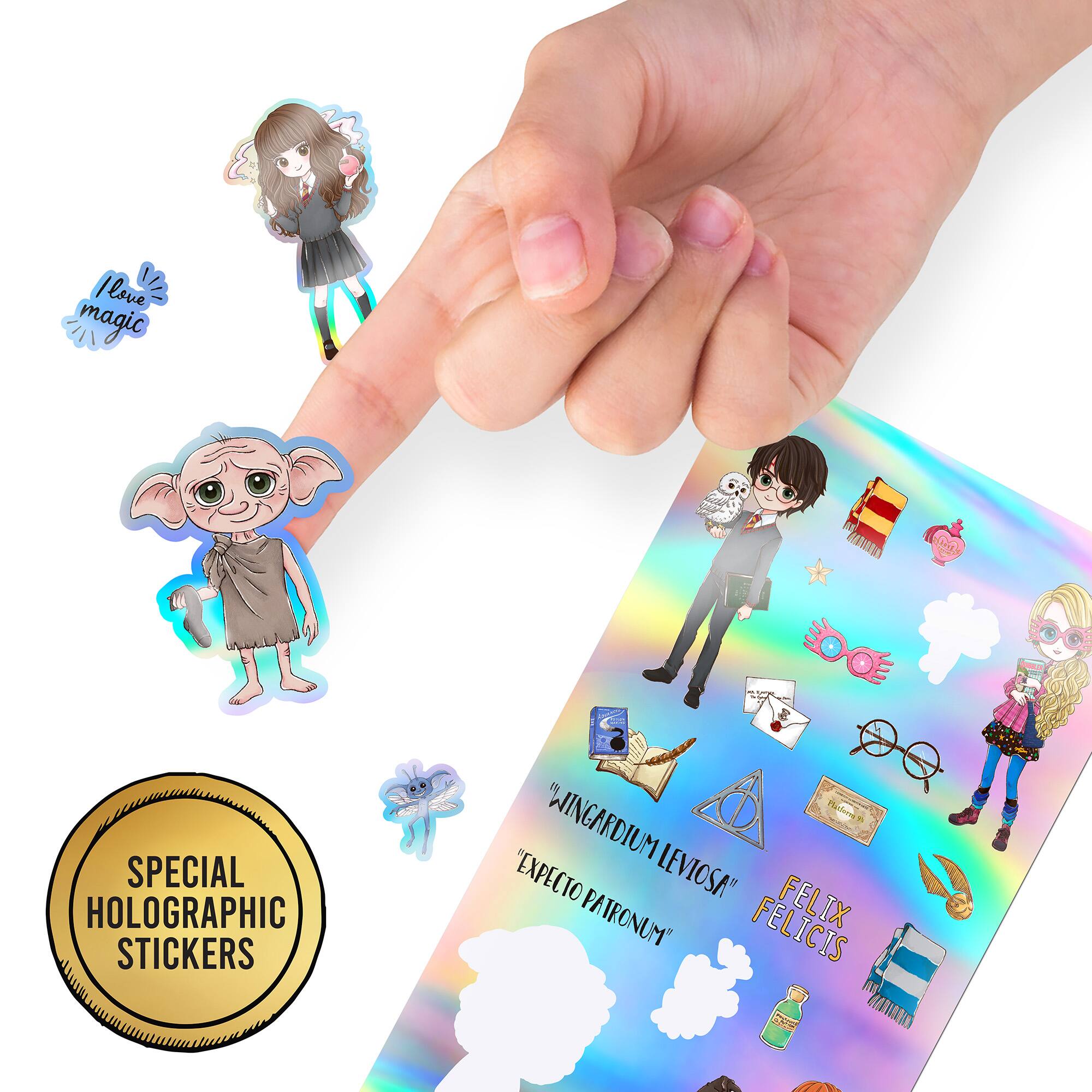 /love magic SPECIAL HOLOGRAPHIC STICKERS "WINGARDIUM LEVIOSA" "EXPECTO PATRONUM" "FELIX FELICIS"