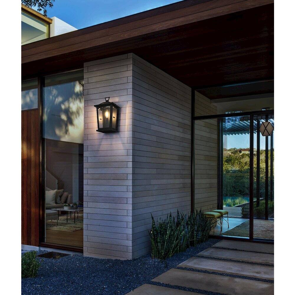 Alt View 4. Elegant Lighting - Richmond 7 inch Outdoor Pendant in Black - Black.
