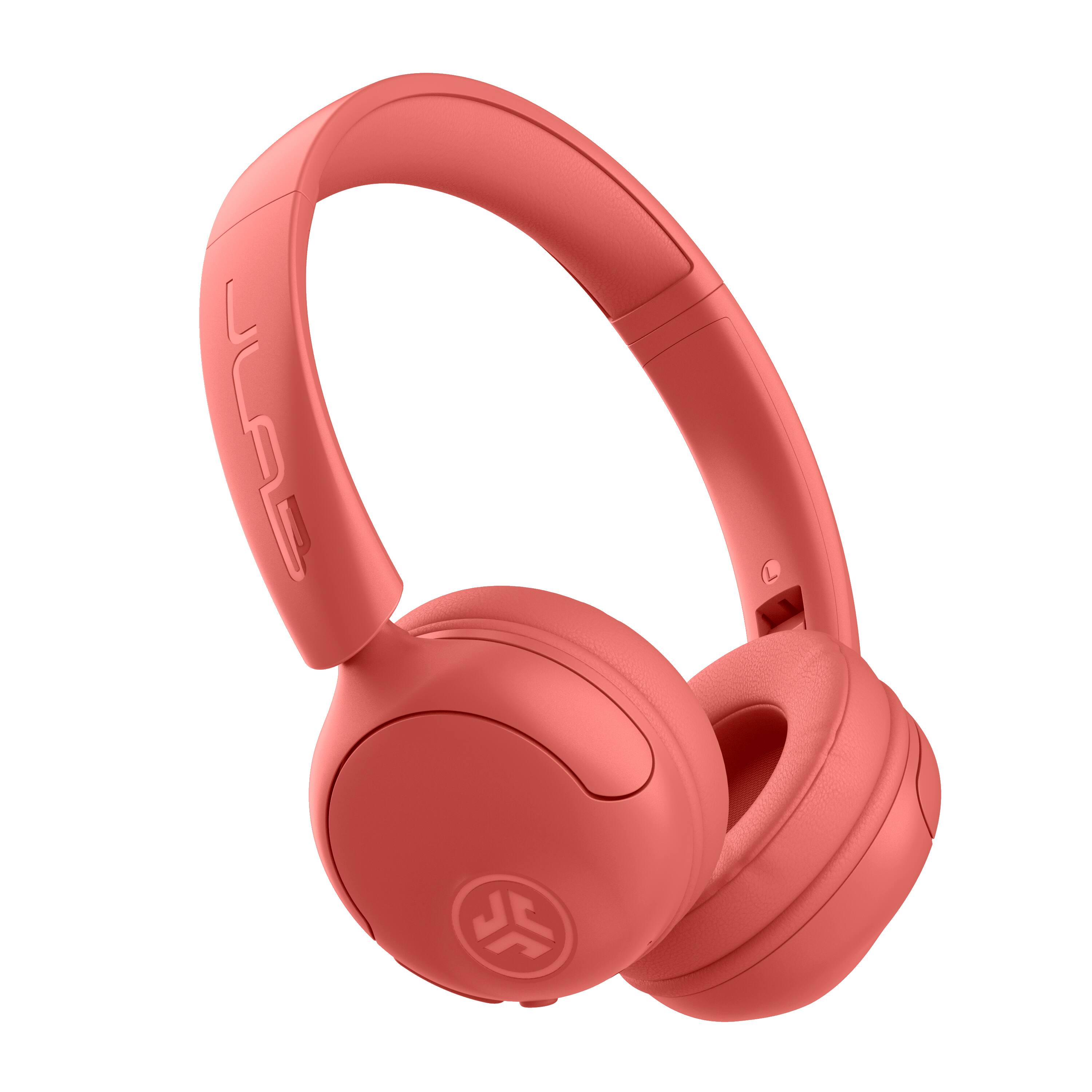 Angle. JLab - Studio 2 Wireless On-ear Headphones - Coral.