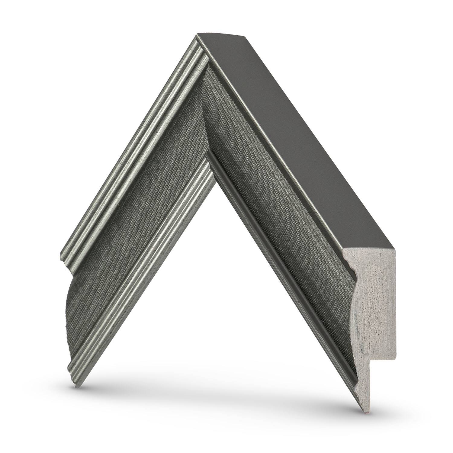 Alt View 11. Deco TV Frames - 65" Slim Bezel for Samsung The Frame TV - Industrial Iron.