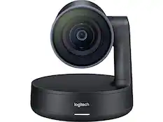 Front. Logitech - Logitech Video Conferencing Camera - 13 Megapixel - 60 Fps - Matte Black Slate Gray - Usb 3.0 - Graphite.