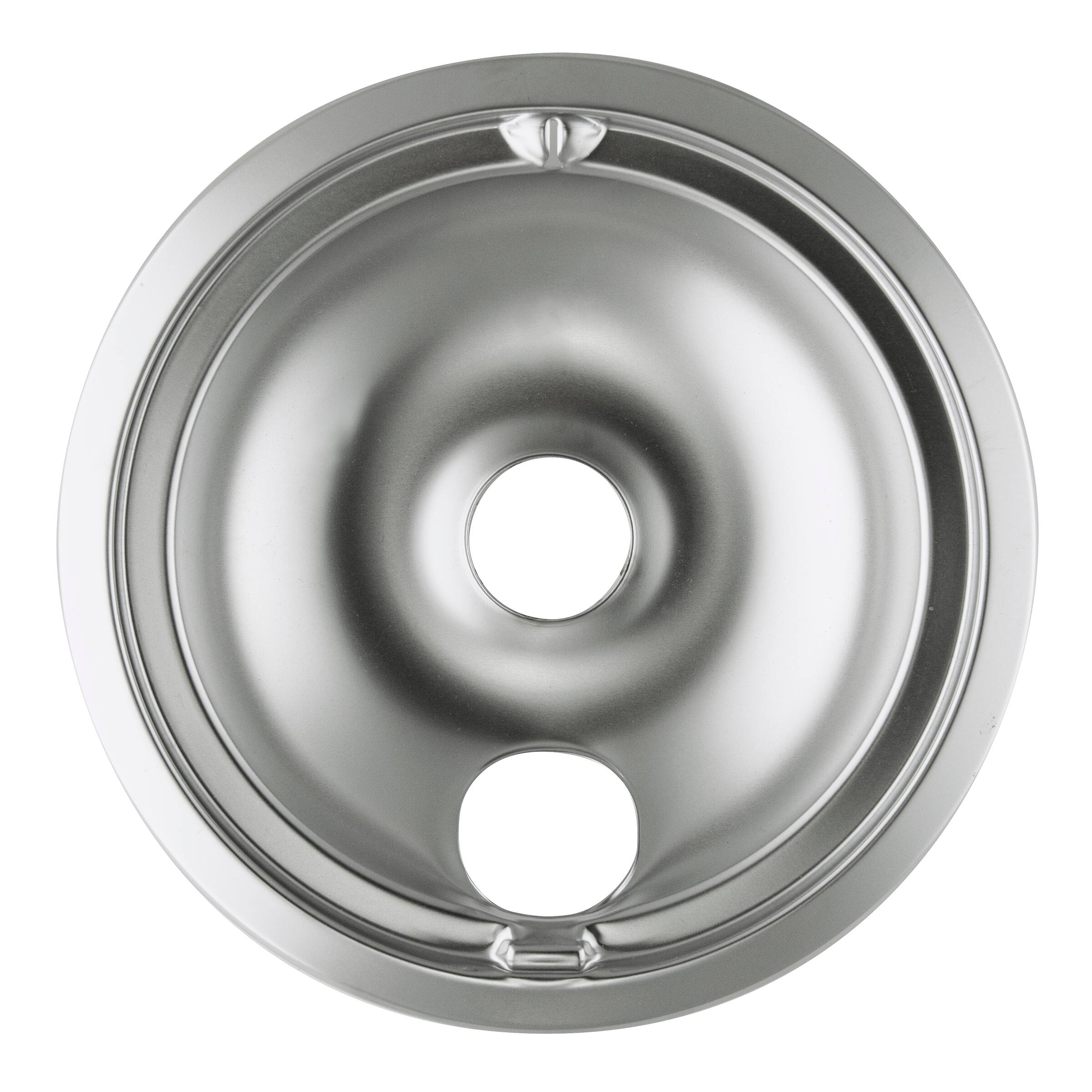 Alt View 3. Range Kleen - Range Kleen 119204XN Style B 4pk Heavy Duty Chrome Drip Bowls, 2 Large and 2 Small.