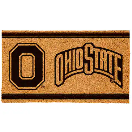 Front. Evergreen Enterprises - Ohio State Buckeyes 16" x 28" Logo Turf Mat - Multicolor.