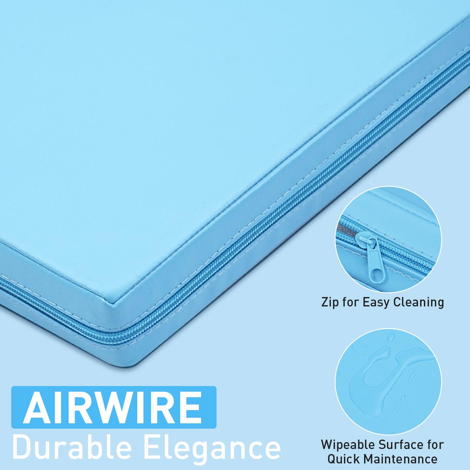 AIRWIRE Durable Elegance, Zip for Easy Cleaning, Wipeable Surface for Quick Maintenance