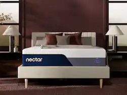 Nectar - Luxe 14in Memory Foam Mattress - Queen Size - White - Front_Zoom