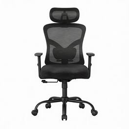 Frangdom - Ergonomic Mesh Gaming Chair 2D Headrest Lumbar Support 90-130° Tilt 300lb - BLACK 27.6"D x 19.7"W x 51.4"H