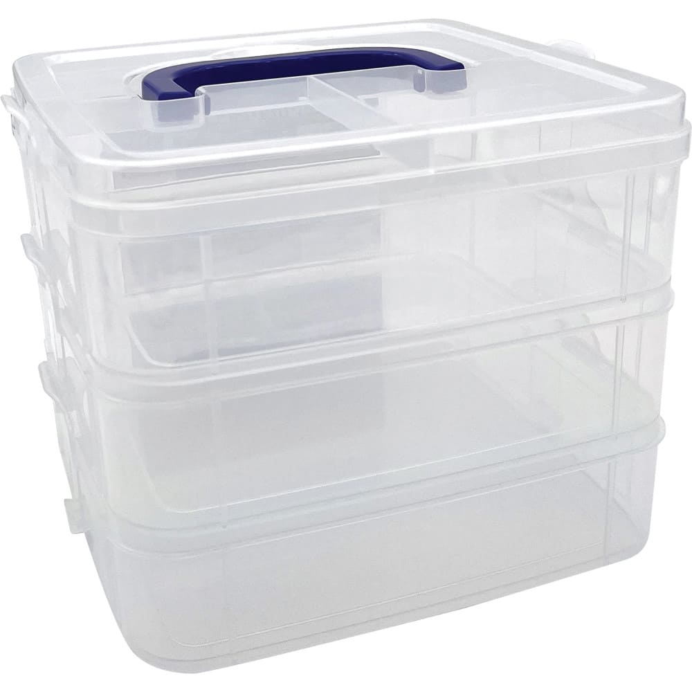 Teacher Created Resources - 3-Tier Clear Stackable Storage Container