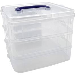 Teacher Created Resources - 3-Tier Clear Stackable Storage Container