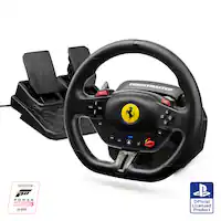 Thrustmaster - T98 Ferrari 296 GTB Racing Wheel for Playstation 4, Playstation 5, Windows - Black - Front_Zoom
