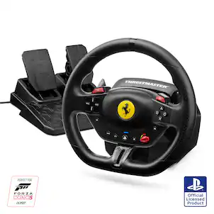 Thrustmaster - T98 Ferrari 296 GTB Racing Wheel for Playstation 4, Playstation 5, Windows - Black
