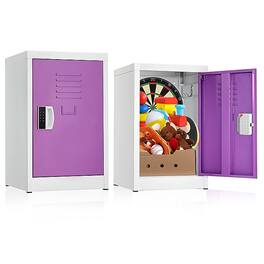AdirOffice - Storage Locker 629-Series 24" H 1-Tier Steel Locker with Digital Lock - Purple