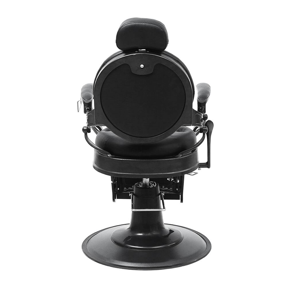Alt View 2. Winado - Vintage Heavy Duty Recline Barber Chair Salon Beauty All Purpose Equipment with Towel Rack, Removable Headrest, Footrest - Black.