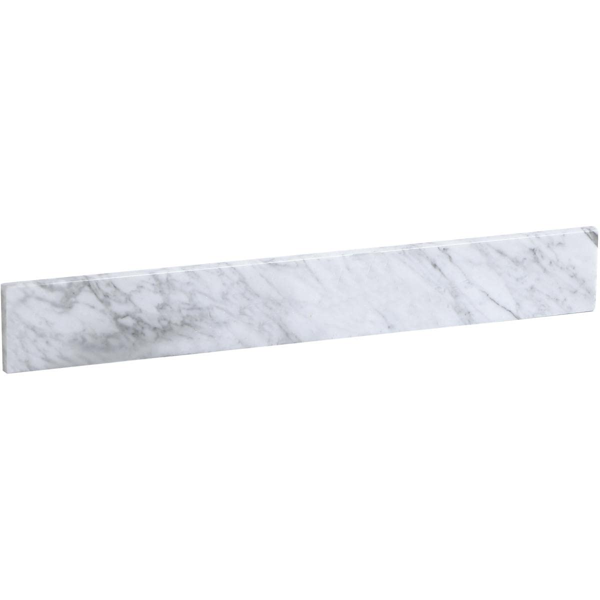 Back. Elegant Kitchen and Bath - 30 inch backsplash in carrara white - Carrara White.