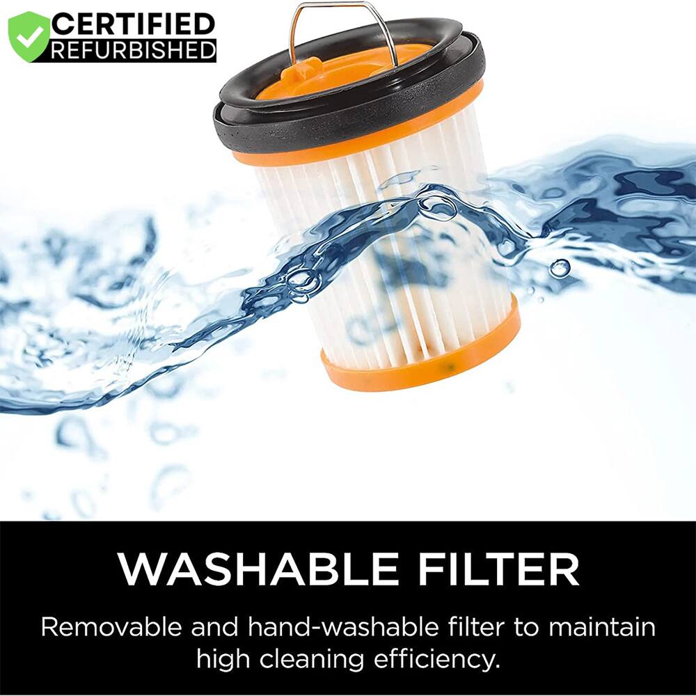 CERTIFIED REFURBISHED

WASHABLE FILTER

Removable and hand-washable filter to maintain high cleaning efficiency.