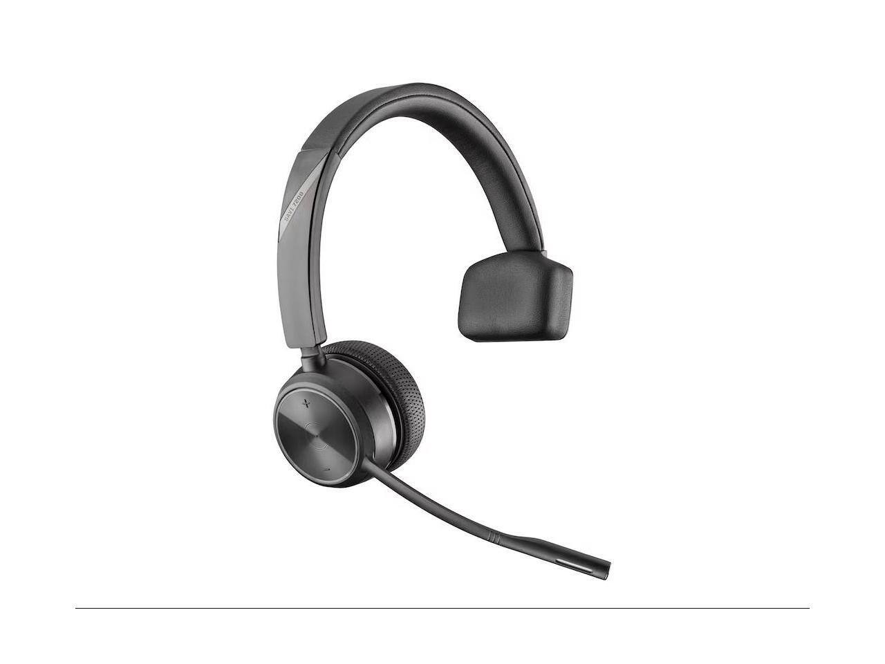 Front. HP - Hp Poly Headsets Wireless DECT Headset System For Desk Phones Mono Wireless DECT 393.7 ft Model 783Q5AA#ABA.
