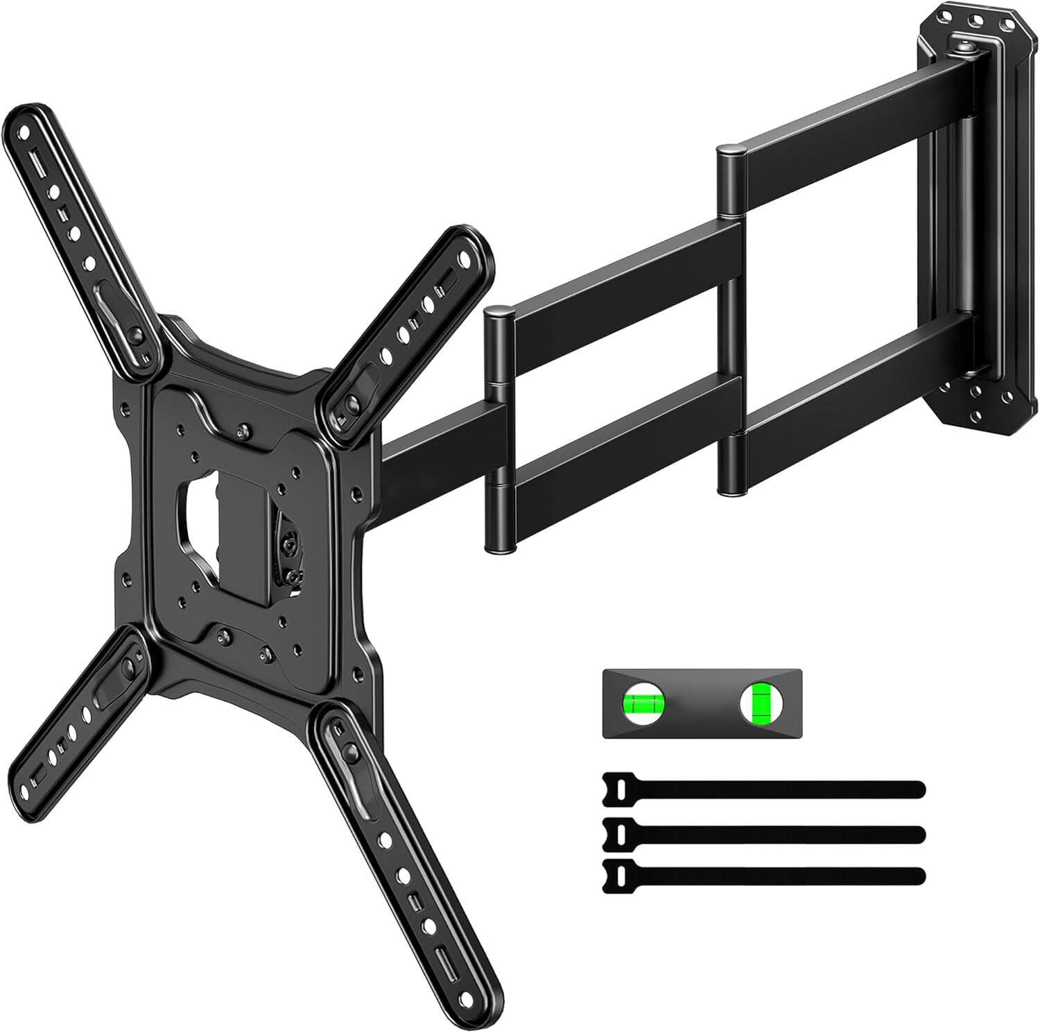Front. FINEAK - 37 Inch Long Extension TV Mount for Most 23-65 Inch TVs - Black.