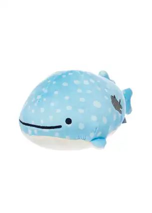 Front. Sumikkogurashi - Jinbesan with Nekonbu and Ika 9 Inch Character Plush - Blue.