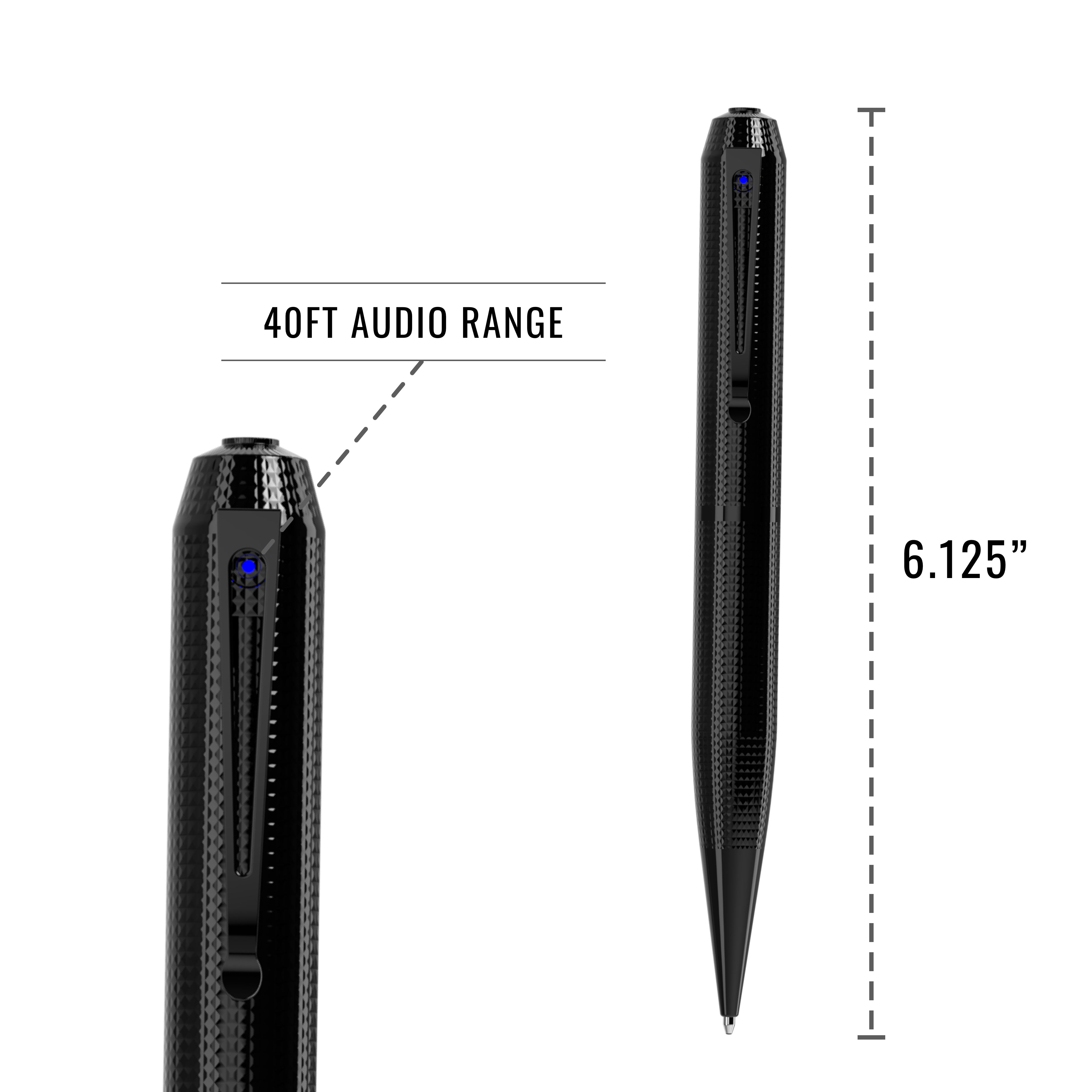 40FT AUDIO RANGE  
6.125"