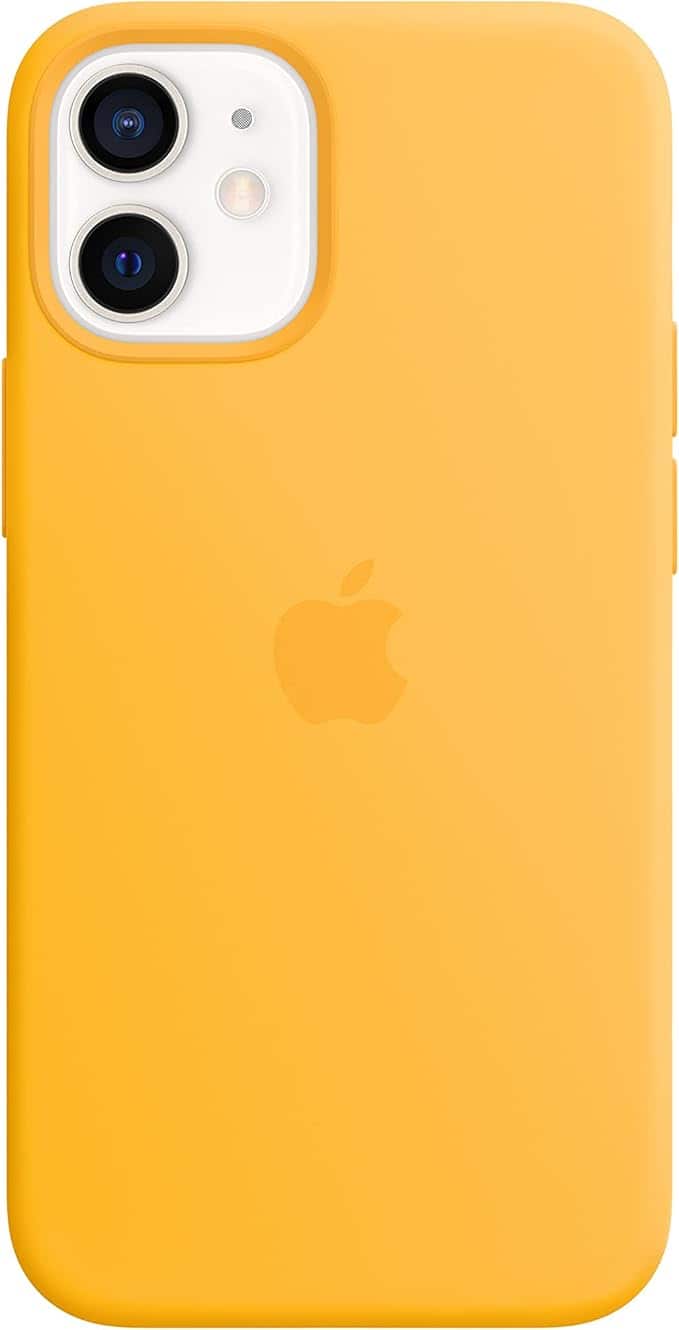 Apple - Iphone 12 mini Silicone MagSafe Case MKTM3ZE/A - Sunflower
