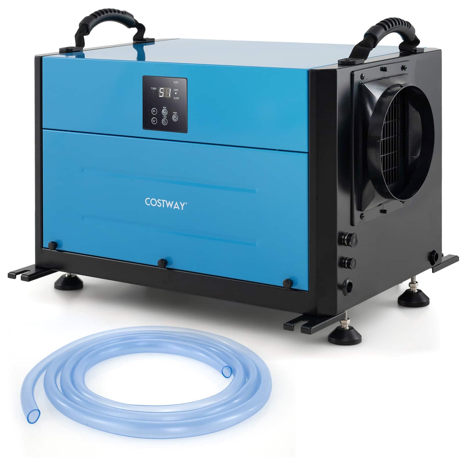 Costway - 192 Pint Crawl Space Dehumidifier Commercial Dehumidifier with 3 Modes & 24H Timer 2,600 Sq. ft Coverage Area - Blue