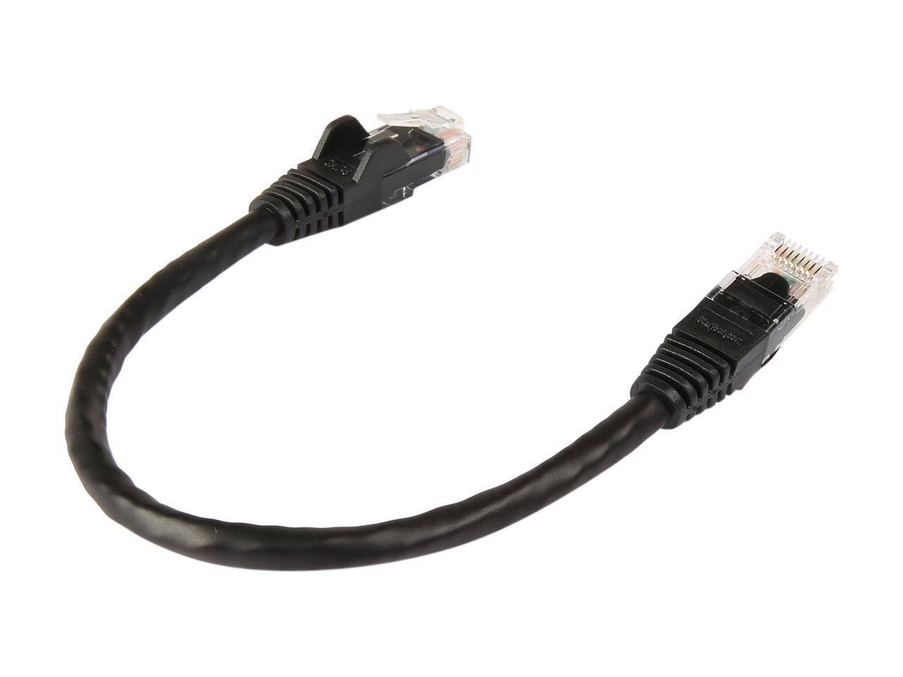Alt View 1. StarTech.com - StarTech N6PATCH6INBK Cat6 Patch Cable 6in Black Snagless RJ45.