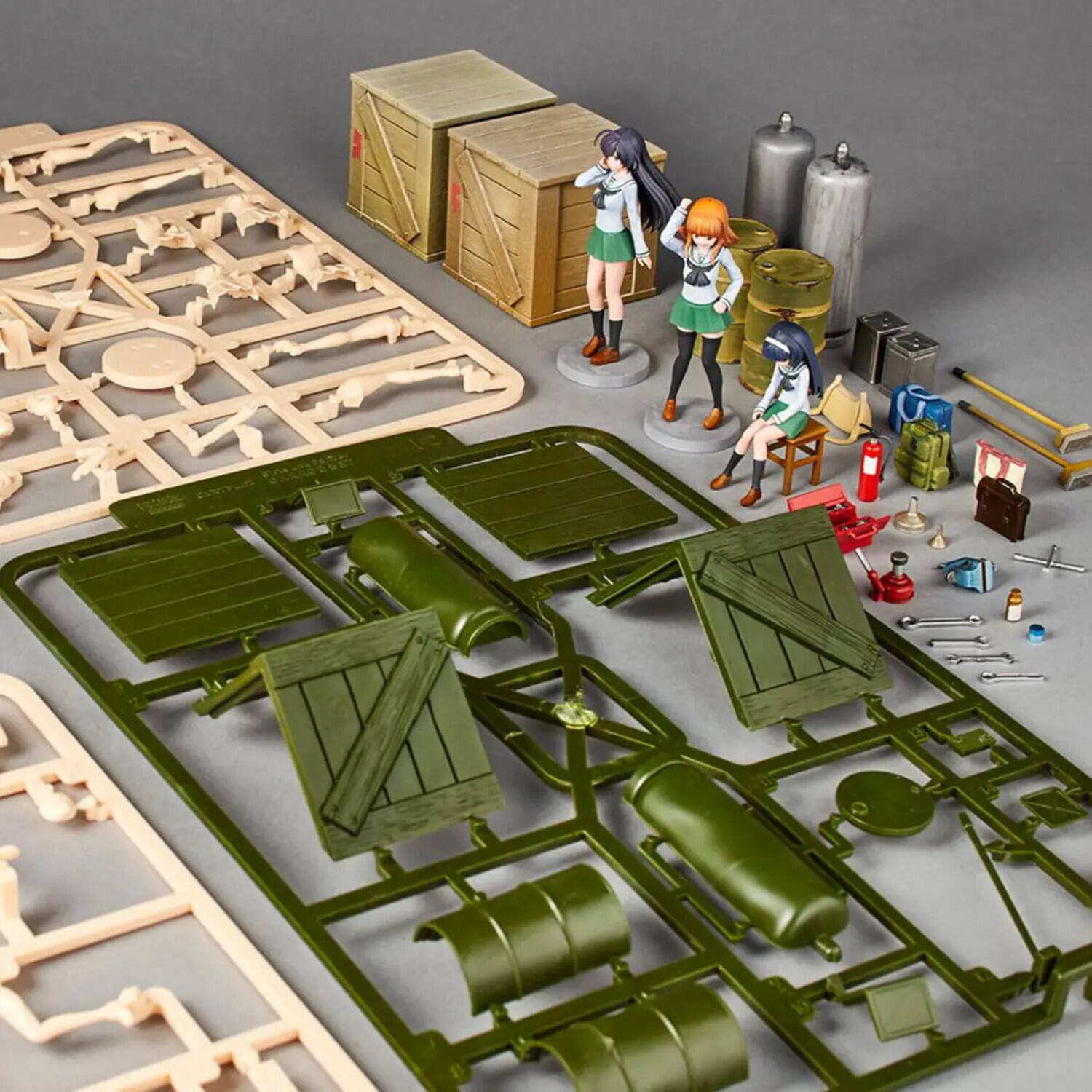 Alt View 4. PopMarket - Girld und Panzer - ARTPLA - Last Chapter Garage Plastic Model Kit Set B   - COLLECTIBLES - Multicolor.