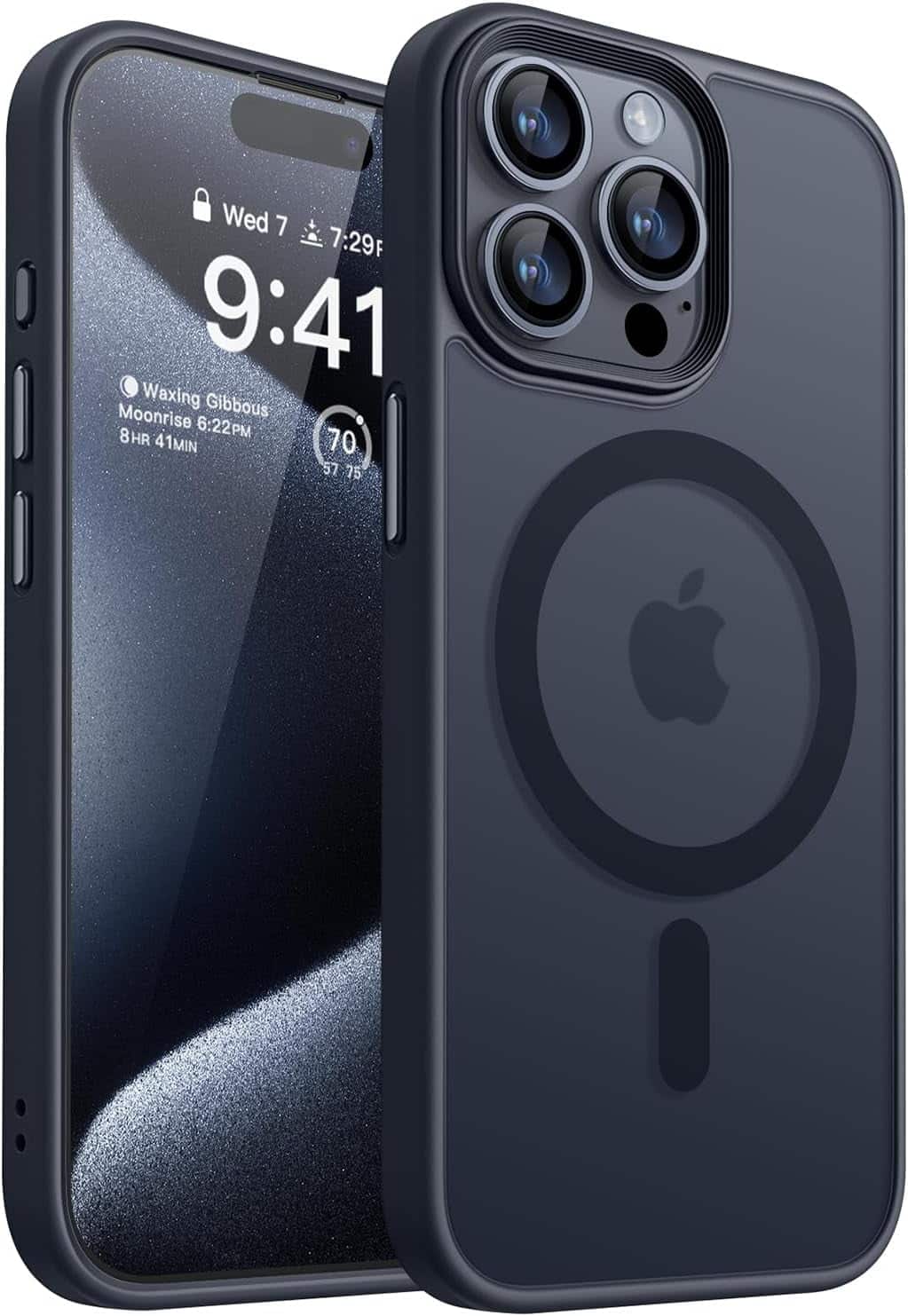 Wed 7 7:29F 9:41 Waxing Gibbous Moonrise 6:22PM 8HR 41MIN 70 57-75