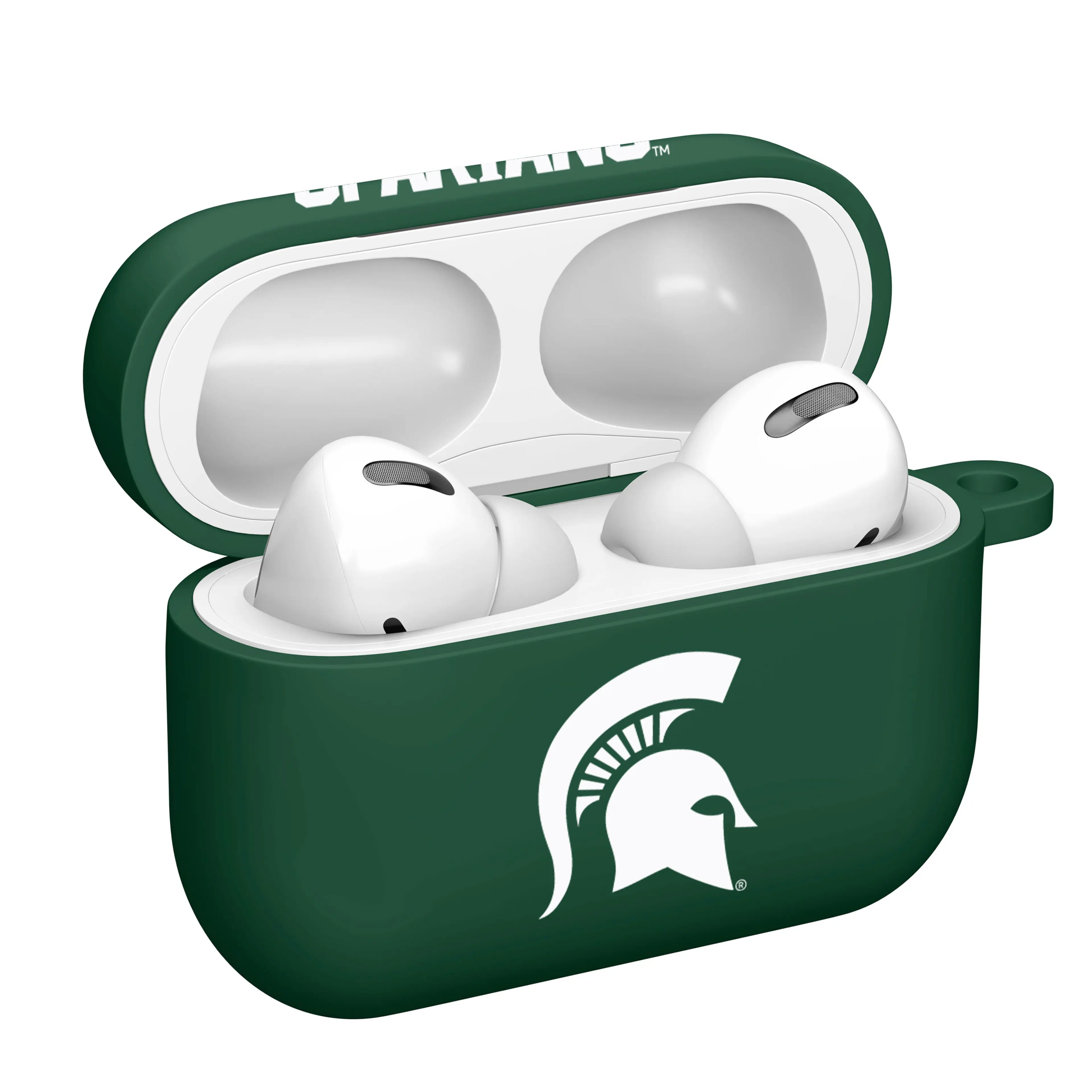 Alt View 1. Affinity Bands - Michigan State Spartans AirPods Pro Silicone Case Cover - Green.