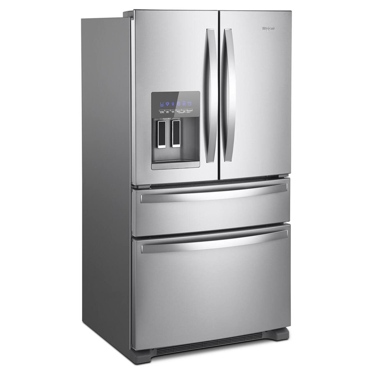 Alt View 9. Whirlpool - 36 in. Wide 25 cu. ft.  Wide French Door Bottom Mount Refrigerator with Two-Tier Freezer Storage - Fingerprint Resistant Stainless Steel.