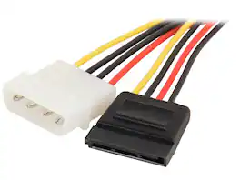 Nippon Labs - POW-S6110-6IN 6 in. 5.25 Male to SATA Internal DC Adaptor Cable Female to Male