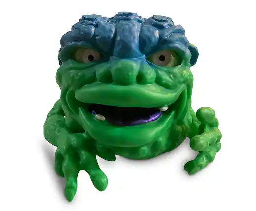 Front. TriAction Toys - Boglins 8-Inch Foam Monster Puppet | Alien Vizlobb - Green.