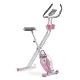 Sunny Health & Fitness - Foldable Magnetic Exercise X-Bike - Pink