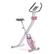 Front. Sunny Health & Fitness - Pink Foldable Magnetic Exercise X-Bike - Pink.