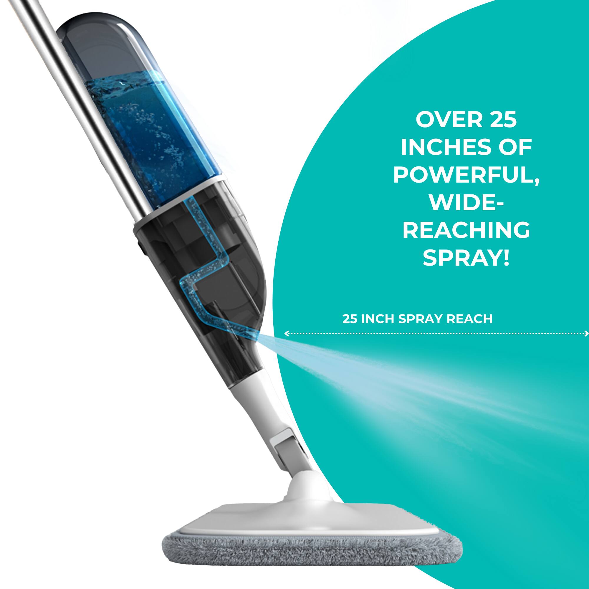 OVER 25 INCHES OF POWERFUL, WIDE-REACHING SPRAY!

25 INCH SPRAY REACH