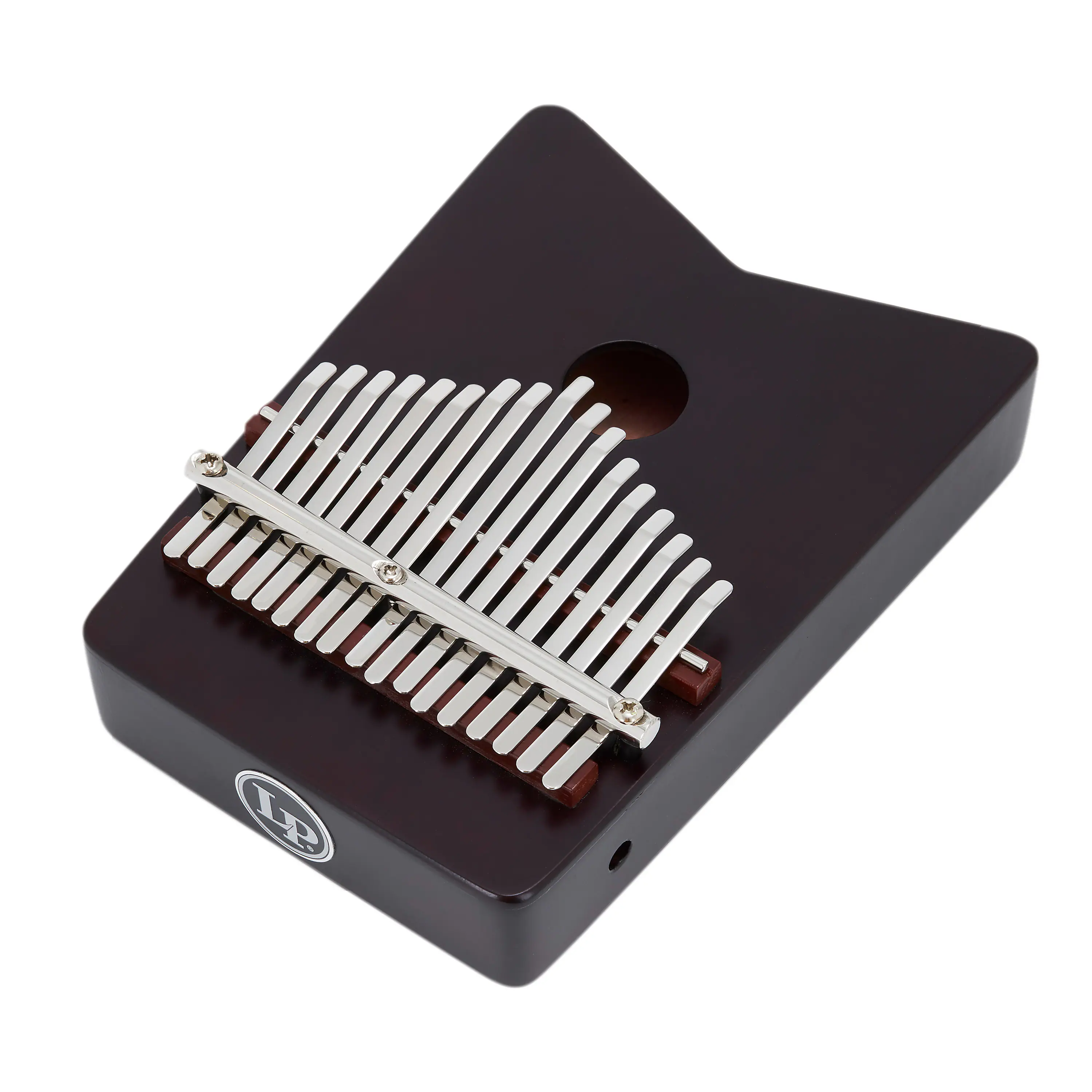 Angle. Latin Percussion - 17-Key Pentatonic Kalimba, Cherry.