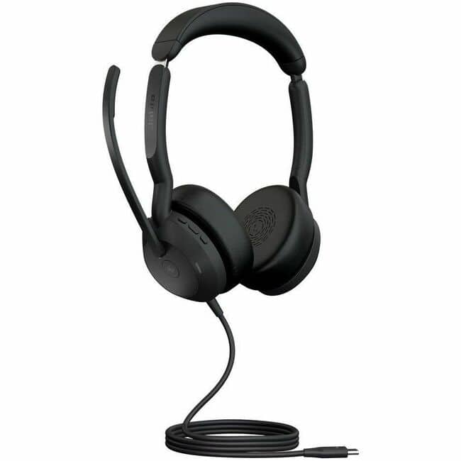 Jabra - Evolve2 50 Headset - Microsoft Teams Certification - Stereo - USB Type C, USB Type A - Wired/Wireless - Bluetooth - Blue