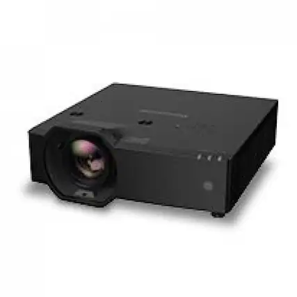 Front. Panasonic - Panasonic Short Throw LCD Projector - Black - Front - 7000 lm - 1.07 Billion Colors (30-bit).