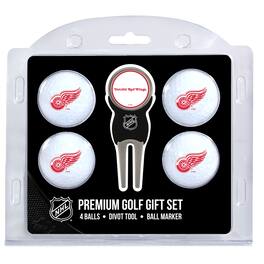 Team Golf - Detroit Red Wings 4-Ball Gift Set - Multicolor