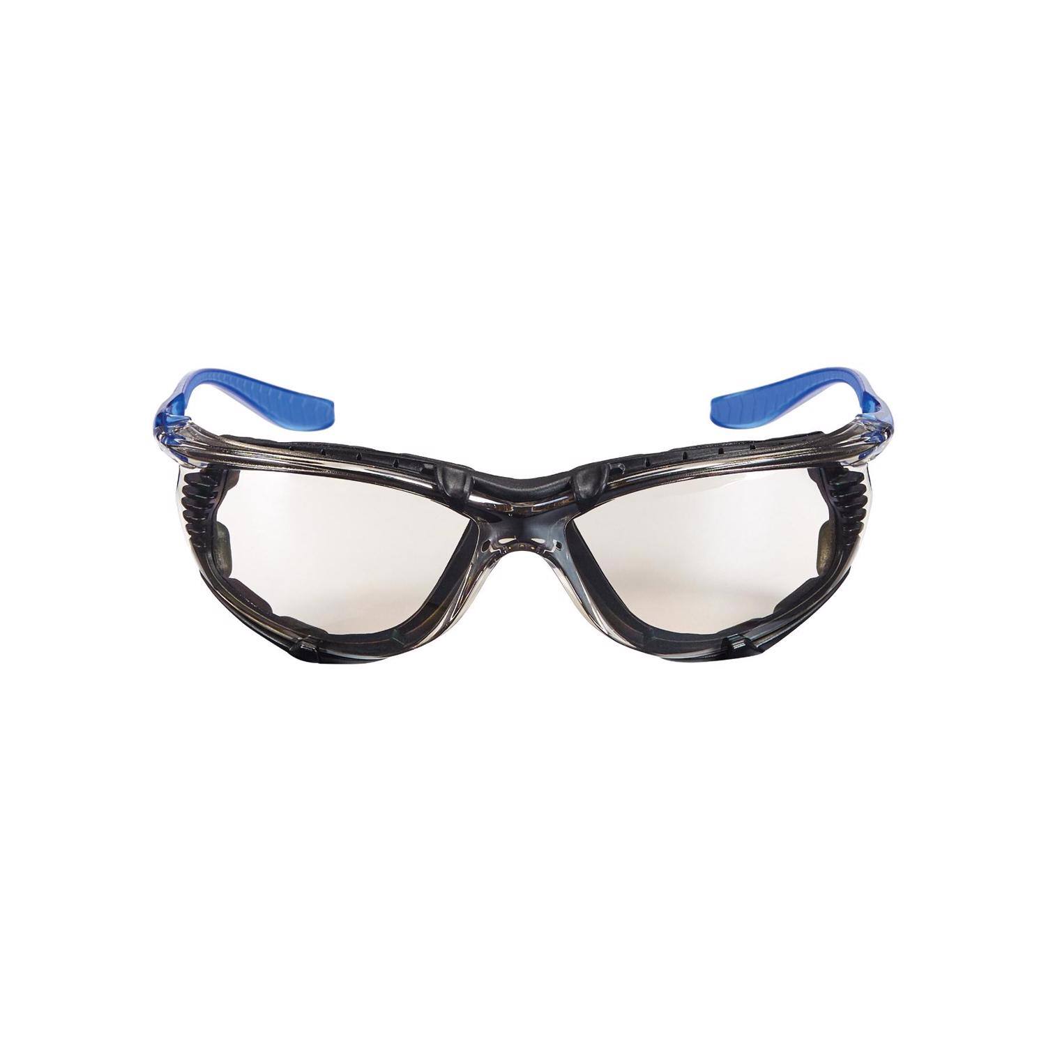 Left. 3M - 3M Anti-Fog Safety Glasses Black/Blue Frame 1 pc - Black | Blue.