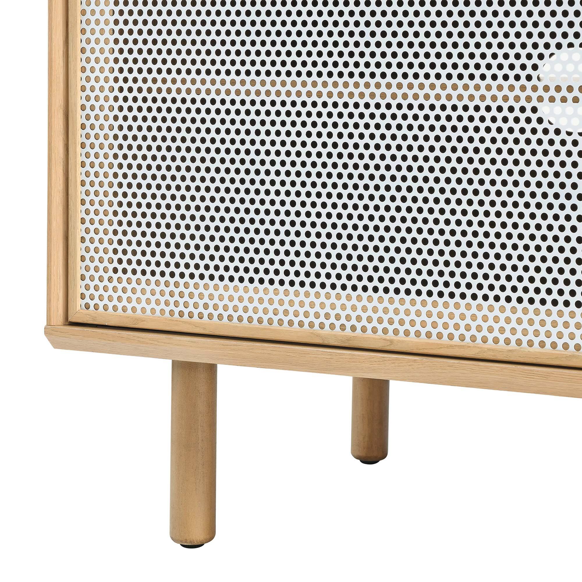 Alt View 6. Modway - Kurtis 67" TV and Vinyl Record Stand by Modway - Oak.