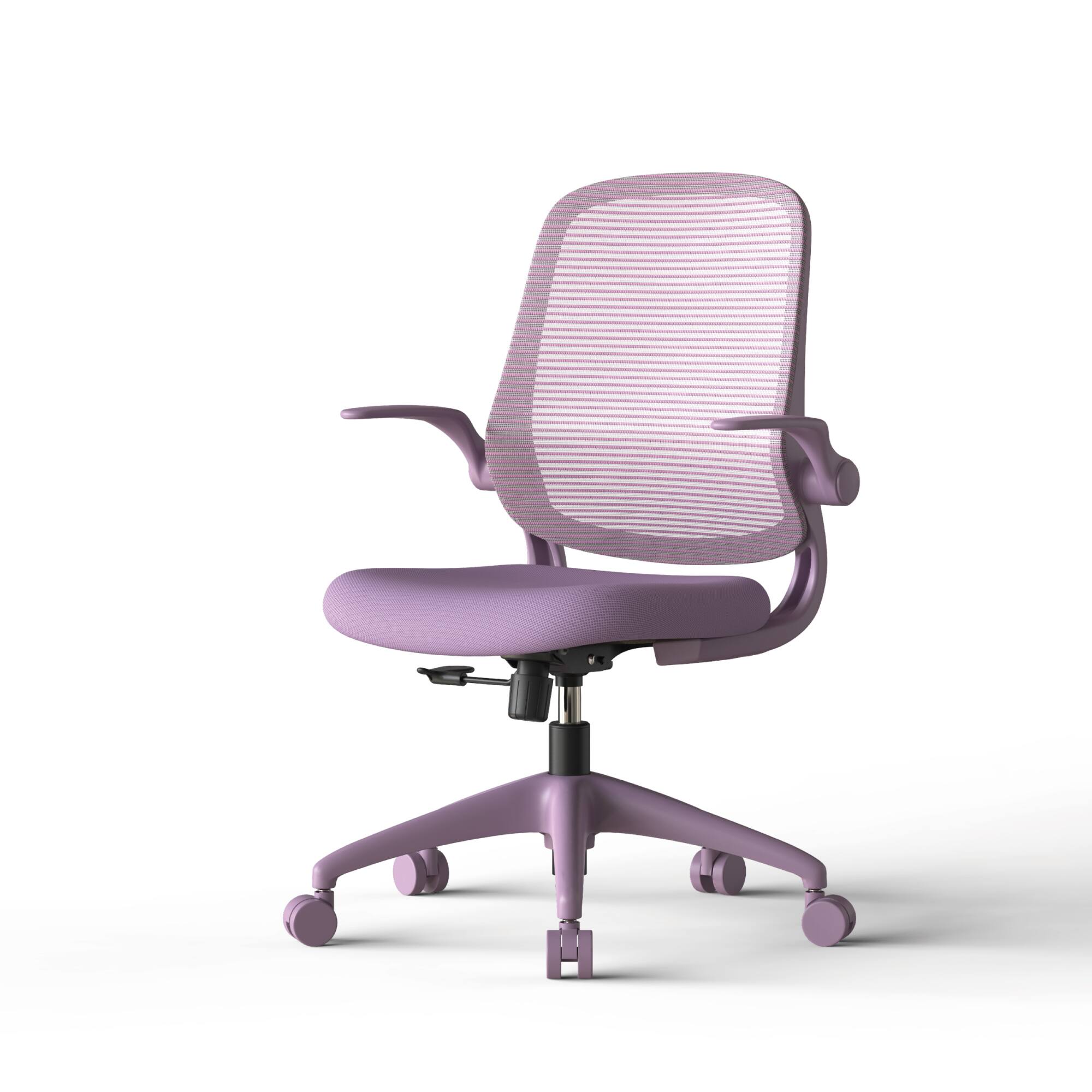 Alt View 5. Forest'nSky - Modern Ergonomic Office Chair – BIFMA Certified, 3D Flipping Arms, Fabric High-Back Executive Desk Chair,Purple - Purple.