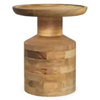 Simpli Home - Haynes Wooden Accent Table - Natural - Front_Zoom